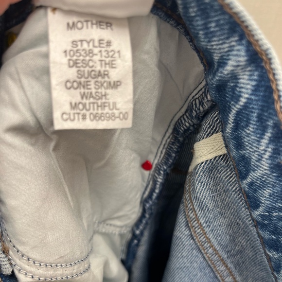 NWT Mother Denim SNACKS The Sugar Cone Skimp Wide Leg Jeans Mouthful 26 - Picture 10 of 10
